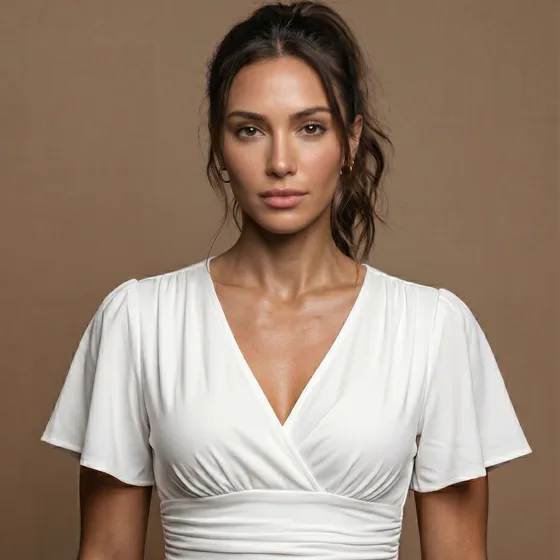 The model on the untouched original photo